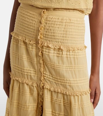 Paoline tiered cotton maxi skirt | Marant Etoile