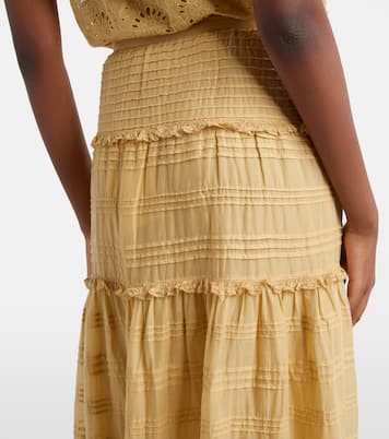 Paoline tiered cotton maxi skirt | Marant Etoile