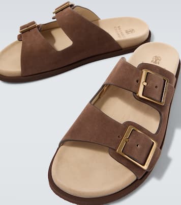 Suede sandals | Brunello Cucinelli
