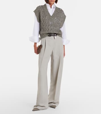 Monili wide-leg pants | Brunello Cucinelli