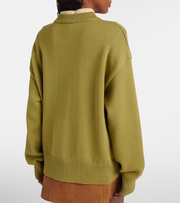 Cardigan Ami de Cœur aus Wolle und Baumwolle | Ami Paris