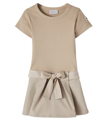 Abito in misto cotone a coste | Moncler Enfant