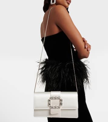 Maycapjou embellished satin clutch | Manolo Blahnik