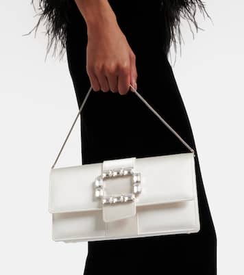 Maycapjou embellished satin clutch | Manolo Blahnik