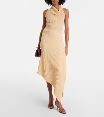 Crop top en mezcla de algodón drapeado | Victoria Beckham