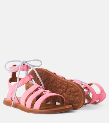 Sandalias Plagette Guily de piel | Pom d'Api