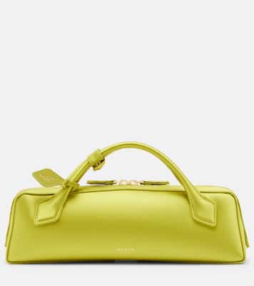 Le Teckel Small satin clutch | Alaïa