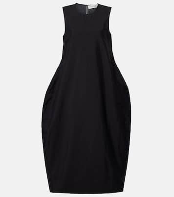 Linen and silk-blend midi dress | Róhe