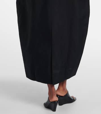 Linen and silk-blend midi dress | Róhe