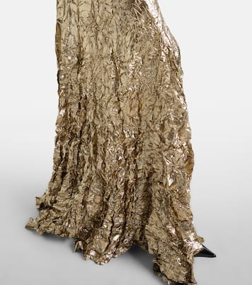 Robe aus einem Seidengemisch mit Spitze | Roberto Cavalli