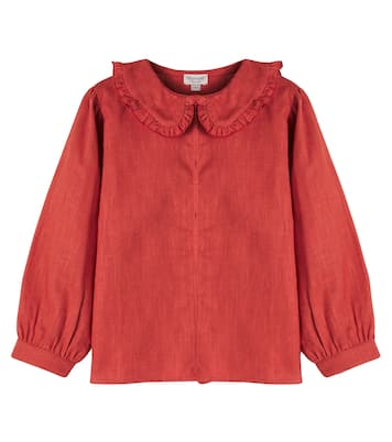 Luikje linen and cotton blouse | Donsje