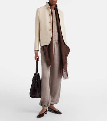 Pantaloni tapered in cashmere e seta | Loro Piana