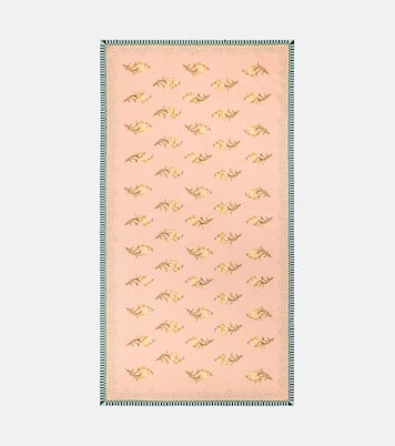 Nymph Bloom Large linen tablecloth | La DoubleJ