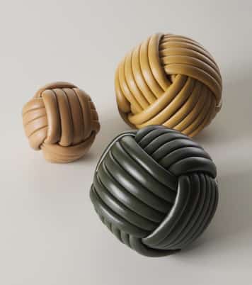 Nodo leather doorstop | Giobagnara