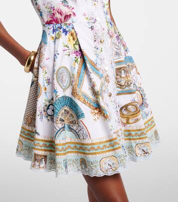 Embellished printed cotton minidress | Camilla