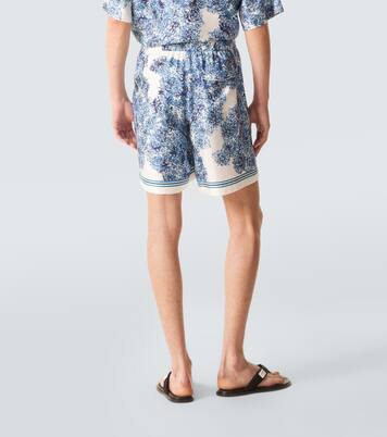 Couture Seam printed silk twill shorts | Givenchy