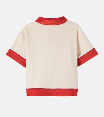 Logo棉质毛巾布Polo衫 | Zimmermann Kids