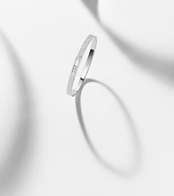 Move Noa 18kt white gold bangle with diamonds | Messika