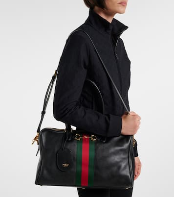 Borsetto Large leather bowling bag | Gucci