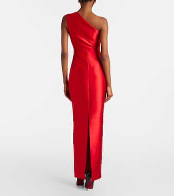 Kira One-Shoulder-Maxikleid aus Satin | Solace London