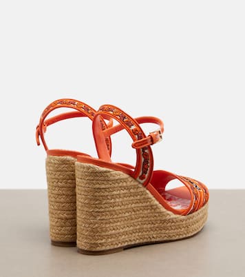 Floral embroidered espadrille wedges | Dolce&Gabbana