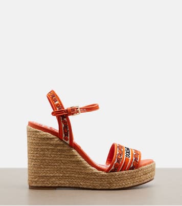 Floral embroidered espadrille wedges | Dolce&Gabbana