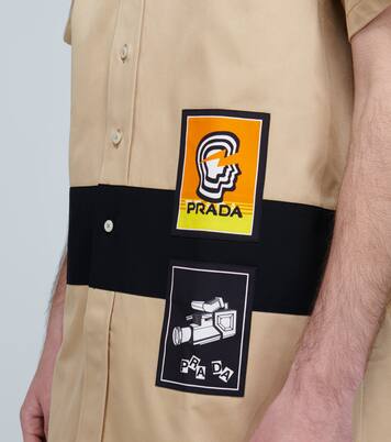 Camisa de manga corta con detalle | Prada