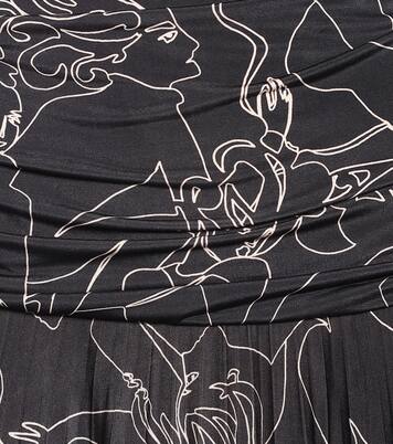 Robe midi imprimée | Victoria Victoria Beckham