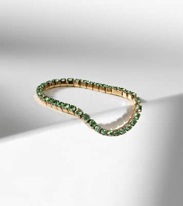 Ring Thread aus 18kt Gelbgold (750/1000) mit Granat | Shay Jewelry