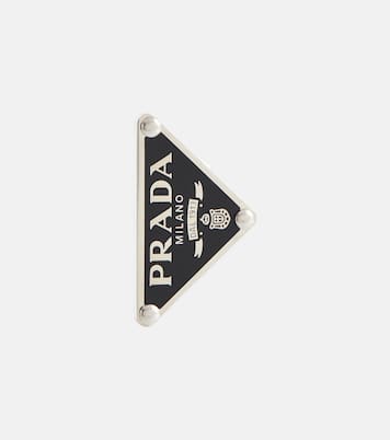 Logo clip-on single earring | Prada