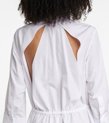 Hemdblusenkleid aus Baumwollpopeline | Alaïa