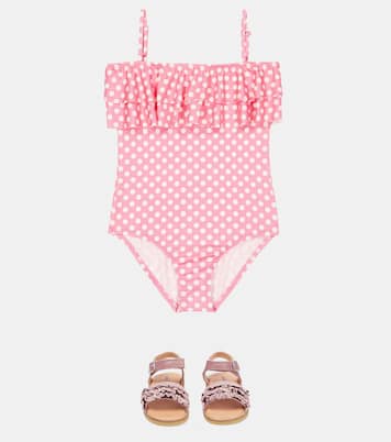 Baby Ivy polka-dot swimsuit | Melissa Odabash Kids
