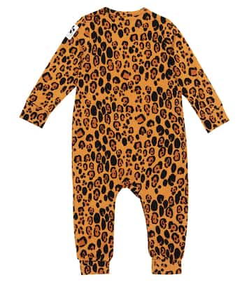 Baby Leopard-print jersey onesie | Mini Rodini