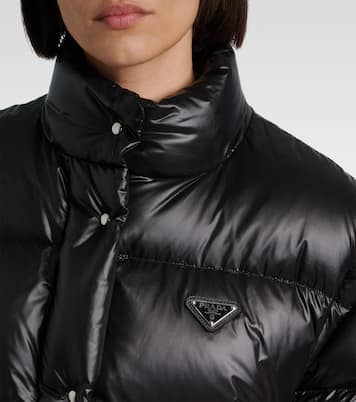 Cropped-Daunenjacke aus Re-Nylon | Prada