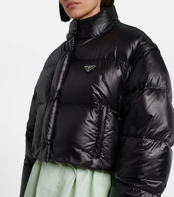 Cropped-Daunenjacke aus Re-Nylon | Prada