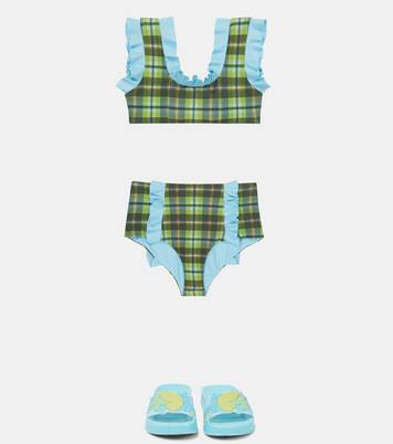 Culotte de bikini Bumby Kayeta à carreaux | Marysia Bumby