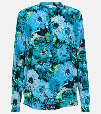 Blouse en crêpe de soie à fleurs | Stella McCartney