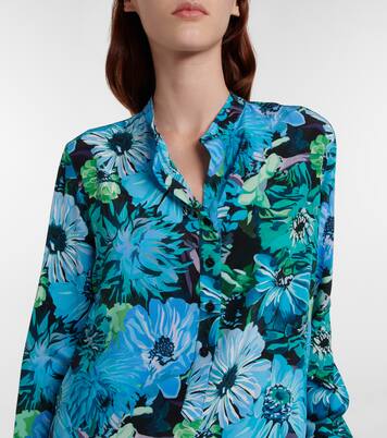 Blouse en crêpe de soie à fleurs | Stella McCartney