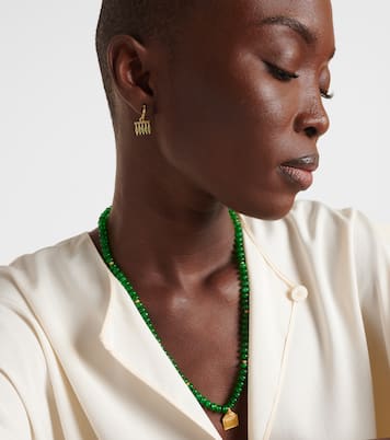 Boucles d'oreilles en or 18 ct et tsavorites | Ileana Makri