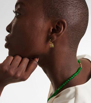 Boucles d'oreilles en or 18 ct et tsavorites | Ileana Makri