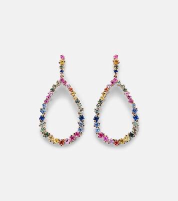 Ohrringe aus 18kt Roségold mit Saphiren | Suzanne Kalan