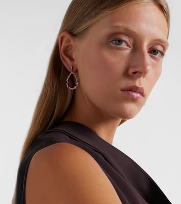 Ohrringe aus 18kt Roségold mit Saphiren | Suzanne Kalan