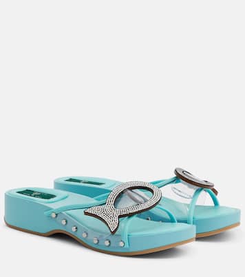 Musa crystal-embellished PVC clogs | Pucci