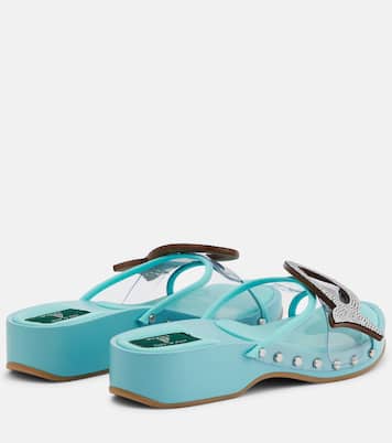Musa crystal-embellished PVC clogs | Pucci