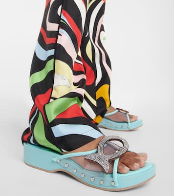 Musa crystal-embellished PVC clogs | Pucci