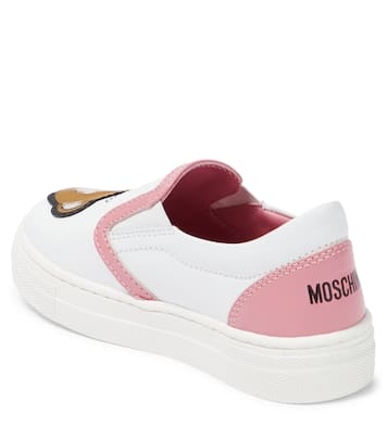Slip-on leather sneakers | Moschino Kids