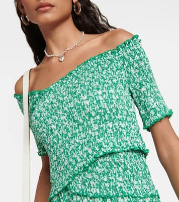 Robe midi Soledad à fleurs | Poupette St Barth