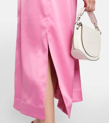 Robe midi en satin | Ganni