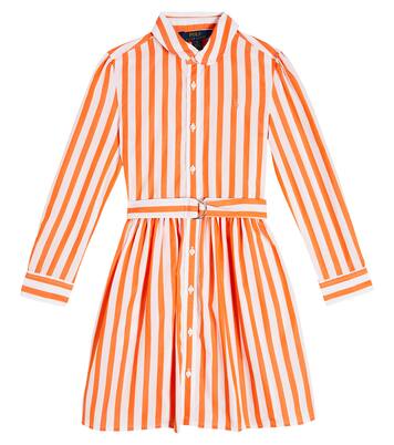 Striped cotton poplin shirt dress | Polo Ralph Lauren Kids