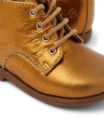 Baby metallic leather boots | Pom d'Api